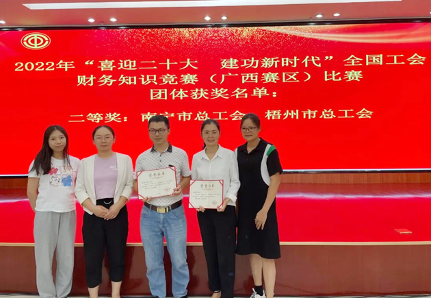 喜報(bào)！我市選手在全國(guó)工會(huì)財(cái)務(wù)知識(shí)競(jìng)賽（廣西賽區(qū)）比賽中獲獎(jiǎng)