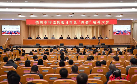 以“起步就要提速 首戰(zhàn)就是決戰(zhàn)”的奮斗姿態(tài)開啟新篇章丨梧州市召開傳達(dá)貫徹自治區(qū)兩會(huì)精神大會(huì)