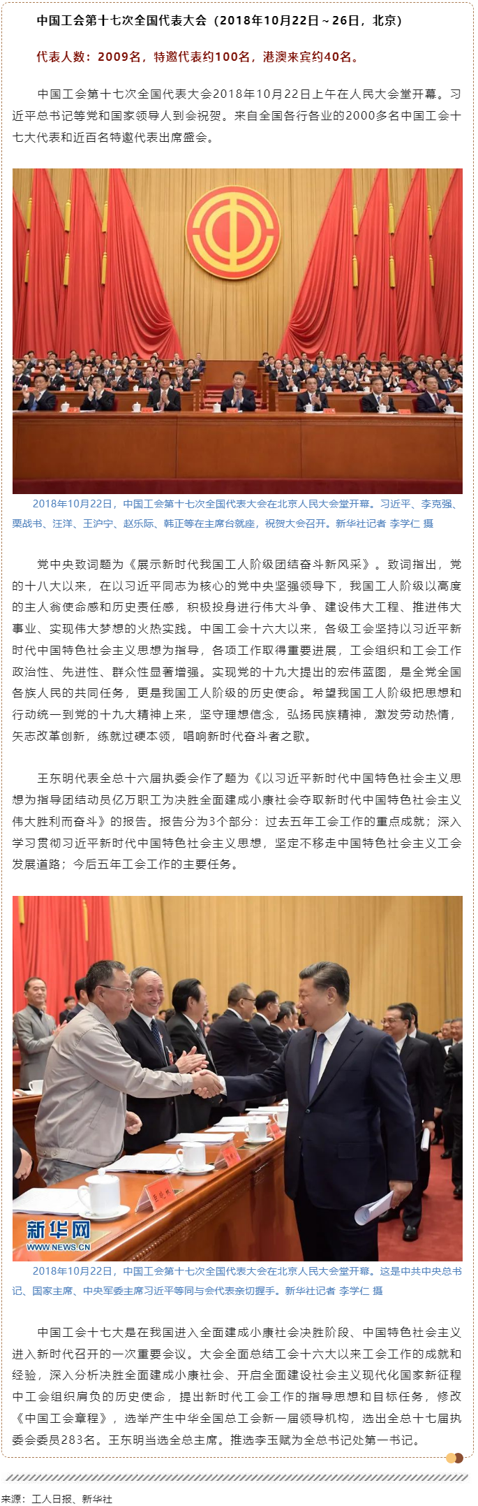 工運(yùn)檔案｜中國工會第十七次全國代表大會（2018年10月22日～26日，北京）.png