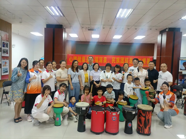 梧州臨港經濟區(qū)工會聯合會開展鼓圈療愈減壓活動