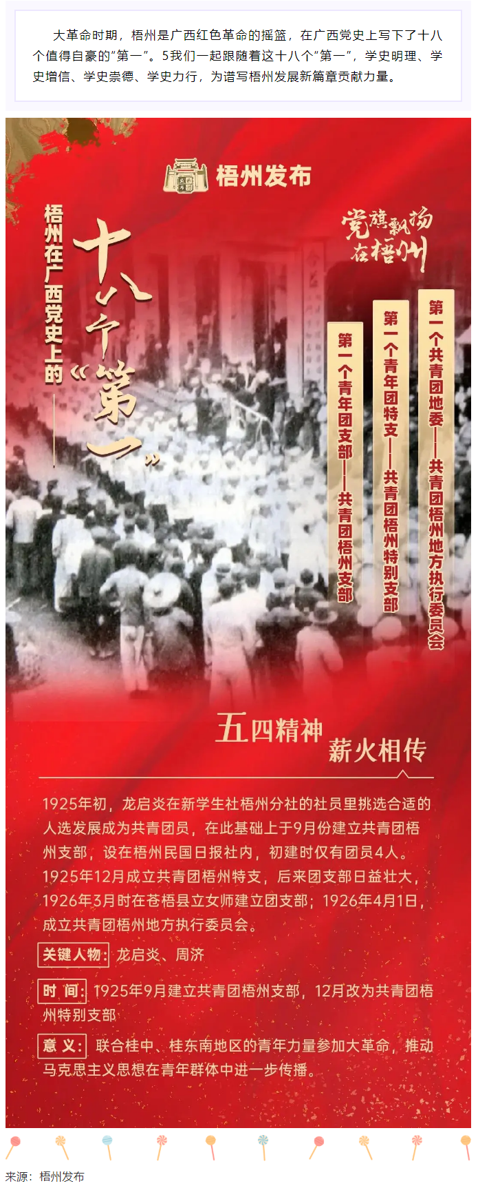 【職工學(xué)黨史】梧州的18個(gè)“第一”之⑾丨廣西第一個(gè)共青團(tuán)地委、第一個(gè)青年團(tuán)特支、第一個(gè)青年團(tuán)支部.png