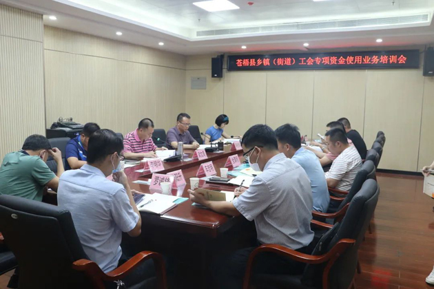 蒼梧縣總工會召開工會干部業(yè)務培訓會