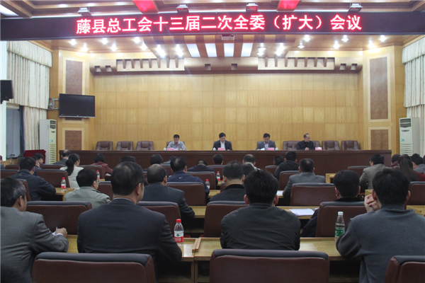 藤縣總工會(huì)召開(kāi)十三屆二次全委(擴(kuò)大)會(huì)議